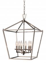  10266 PC - Lacey 16" Pendant Style Cage Chandelier